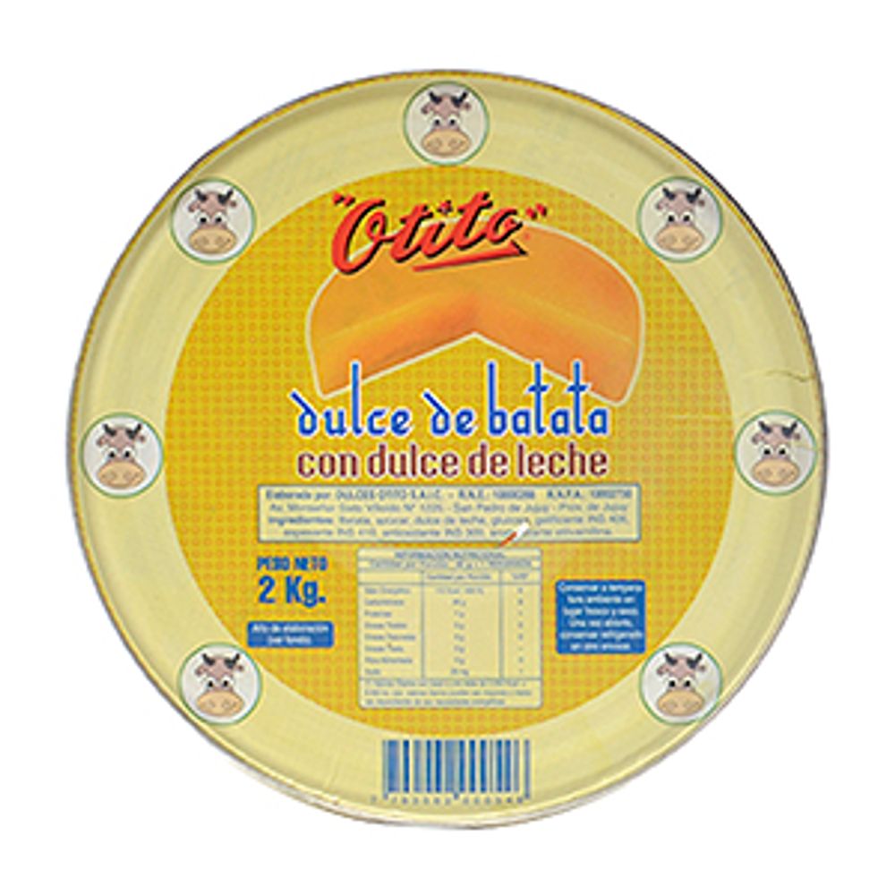 Dulce De Batata Otito Con Dule De Leche Lat X 2 K - Alberdisa