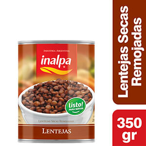 Lentejas Inalpa Secas Remojadas 300gr