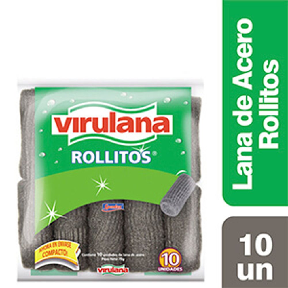 Lana De Acero Rollitos Virulana x 10 Un - alberdisa