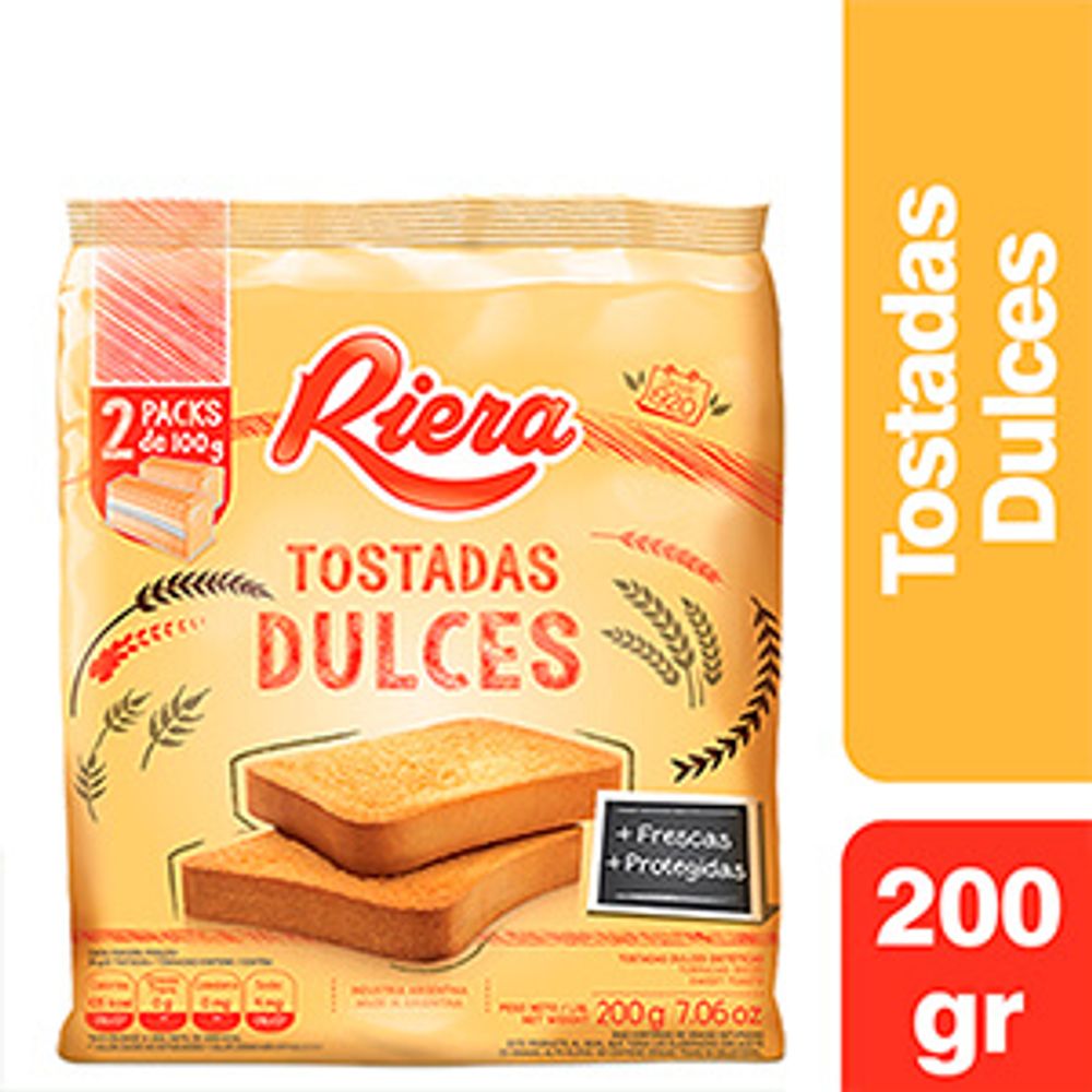 Tostadas Riera Clasicas Dulces 200 Gr - alberdisa