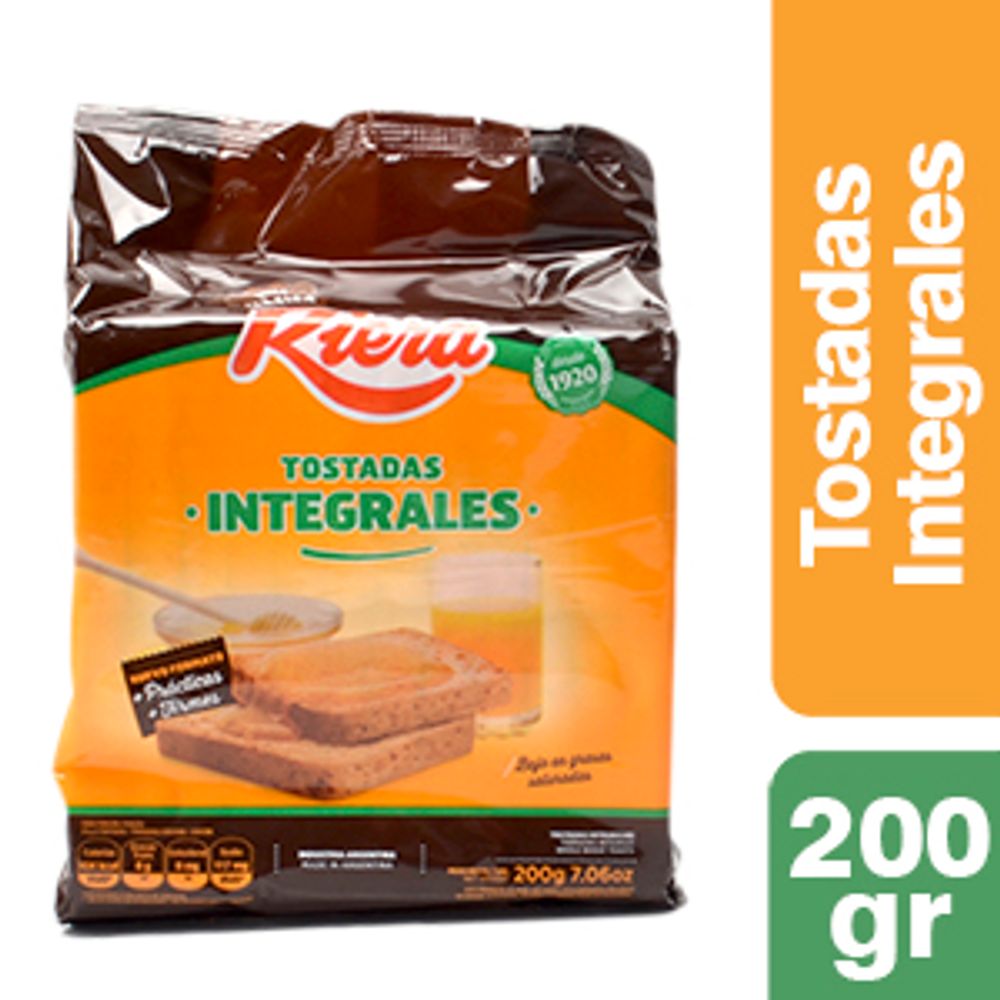 Tostadas Riera Clasica Integral 200 Gr - alberdisa