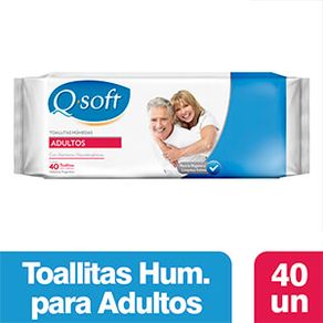 Toallitas Húmedas Q-Soft Adultos X 40 Unidades - Súper El Cóndor