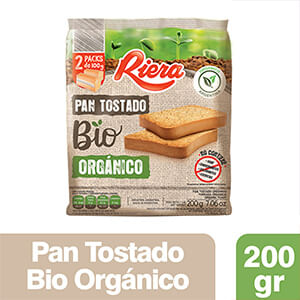 Pan Riera Tostado Bio Organico 200gr