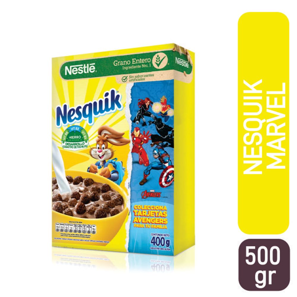 Cereal Nesquik Matinal Marvel XW x 400Gr - alberdisa