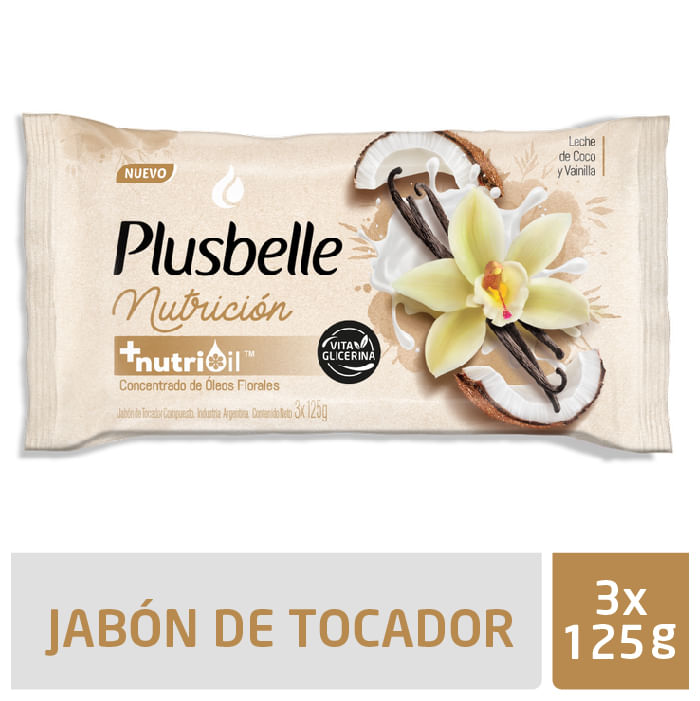 Jabon Plusbelle Nutriticion 3x125G