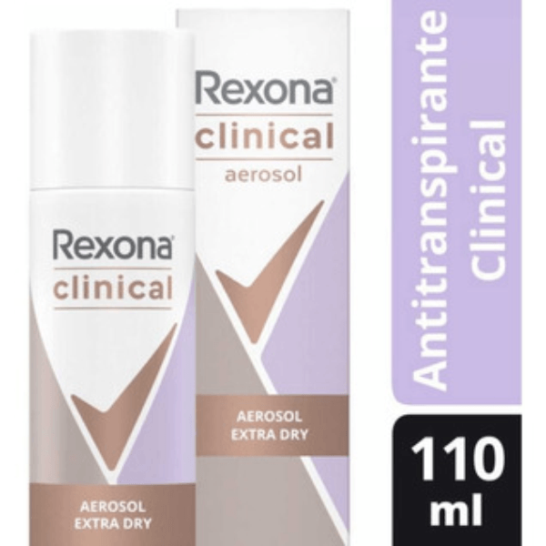 Antitranspirante Aerosol Rexona Clinical Classic – 150ml – Mega Promos