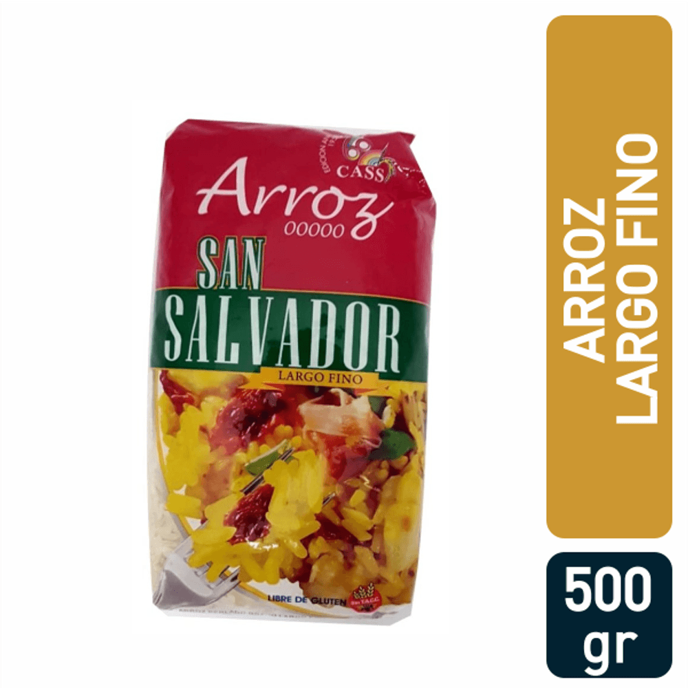 Arroz San Salvador Largo Fino 5/0 500Gr alberdisa