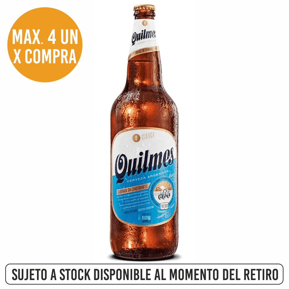 Cerveza Quilmes Clasica Retornable x 1lt