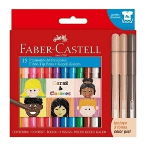 Marcador-Faber-Castell-Fiesta-12-3T.Piel