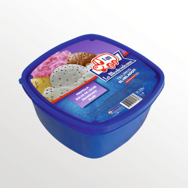Helado LM Flan-DDL-Frutilla-Graniz 2.5kg