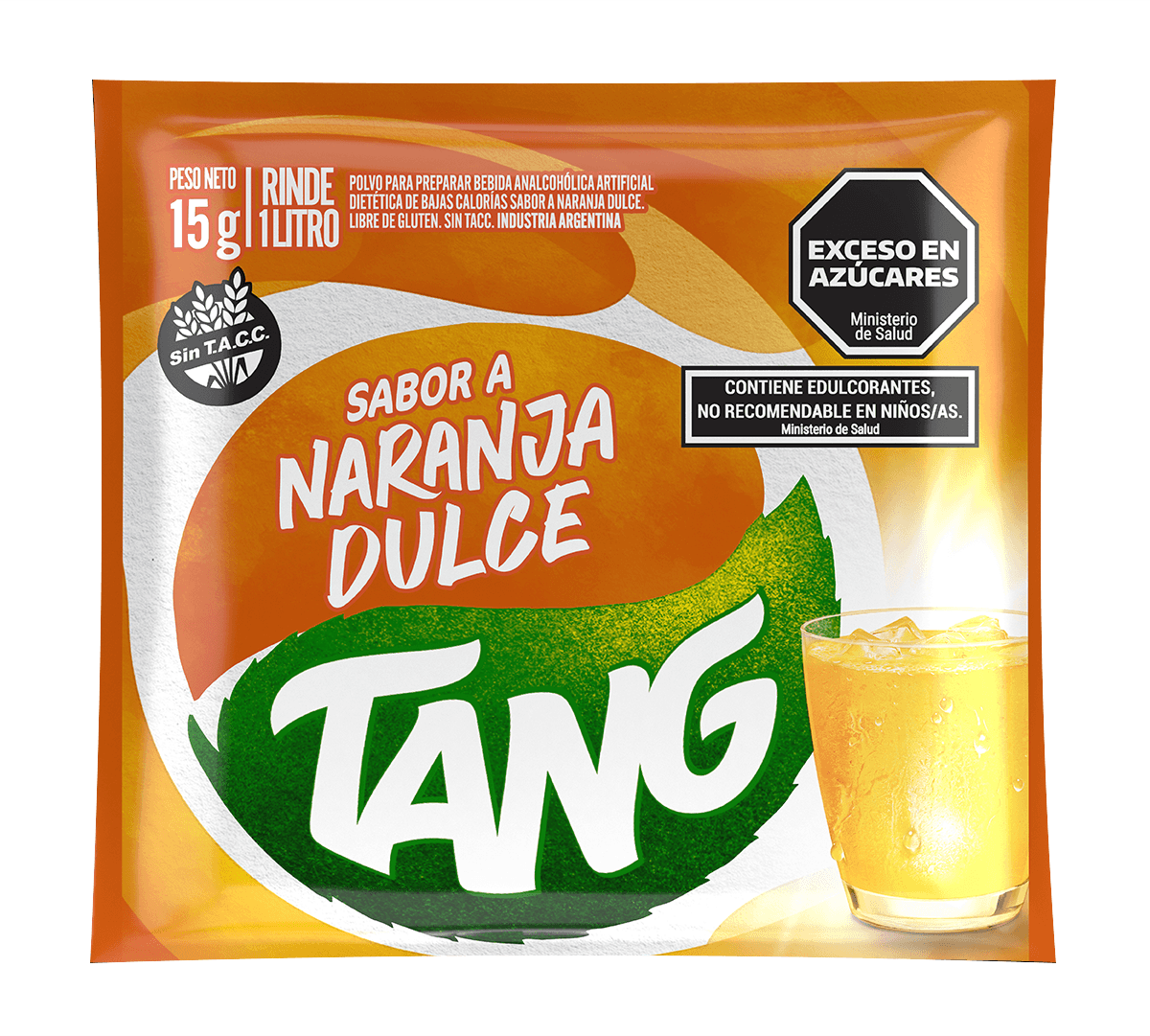 Jugo Tang Naranja Dulce 15 Gr