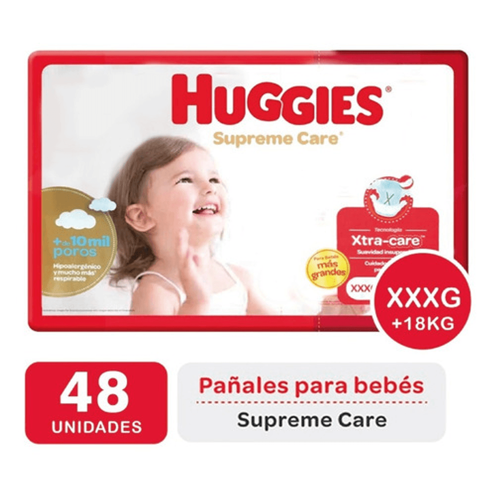 Pañal Huggies Supreme Care Xxxg 48un Alberdisa 9517