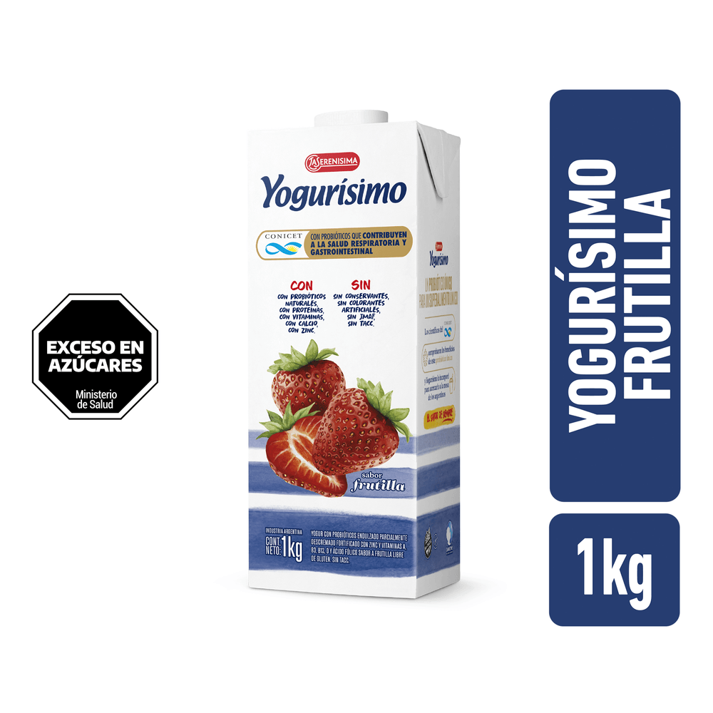 Yogur Natural s/azúcar agregada Yogurisimo 300gr