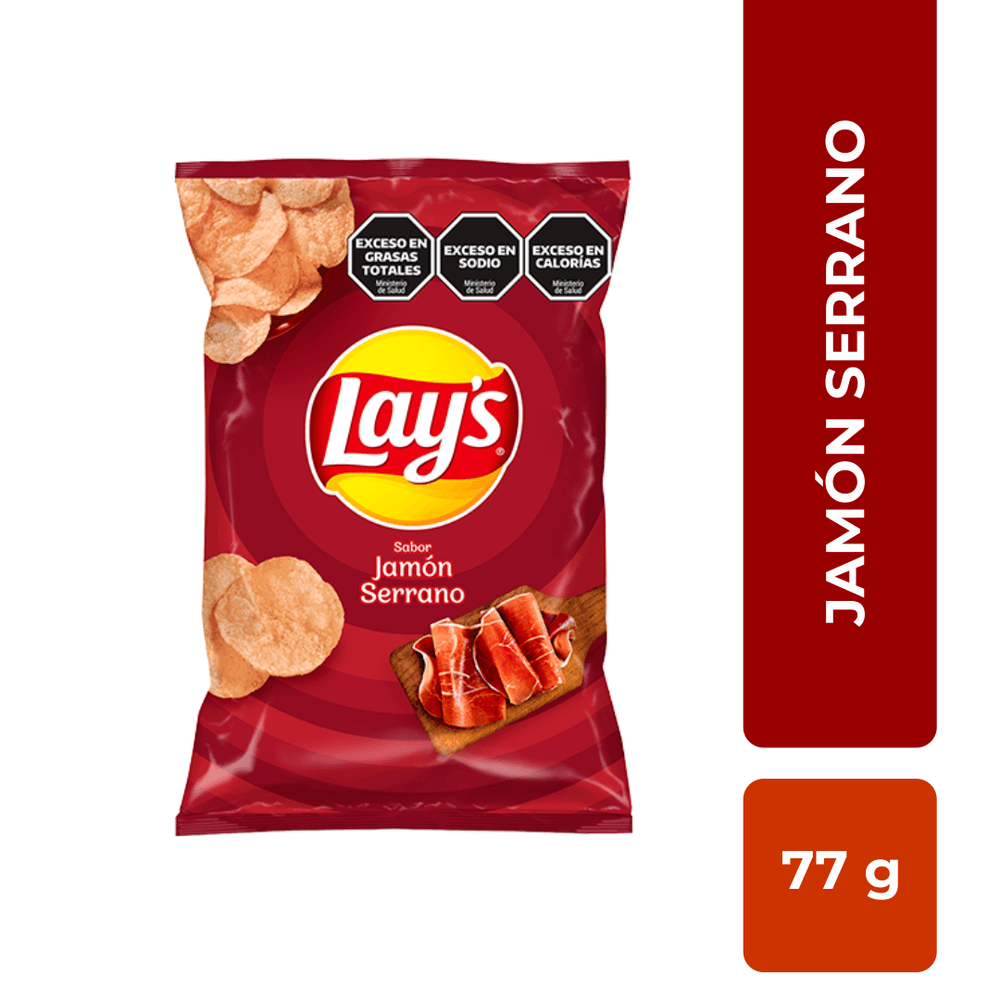 Papas Fritas Lays Jamon Serrano 77gr alberdisa