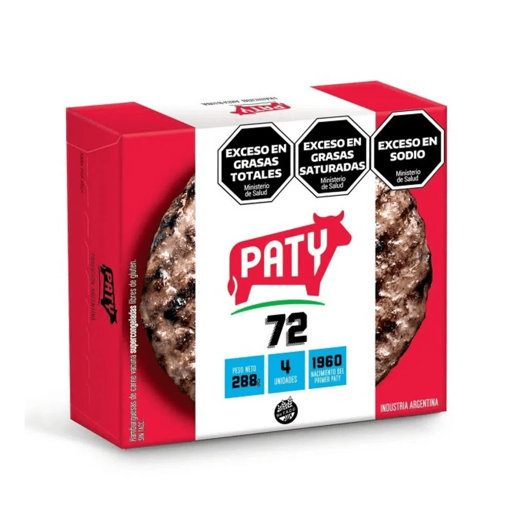 Hamburguesa Paty SC x 4 un (144gr)