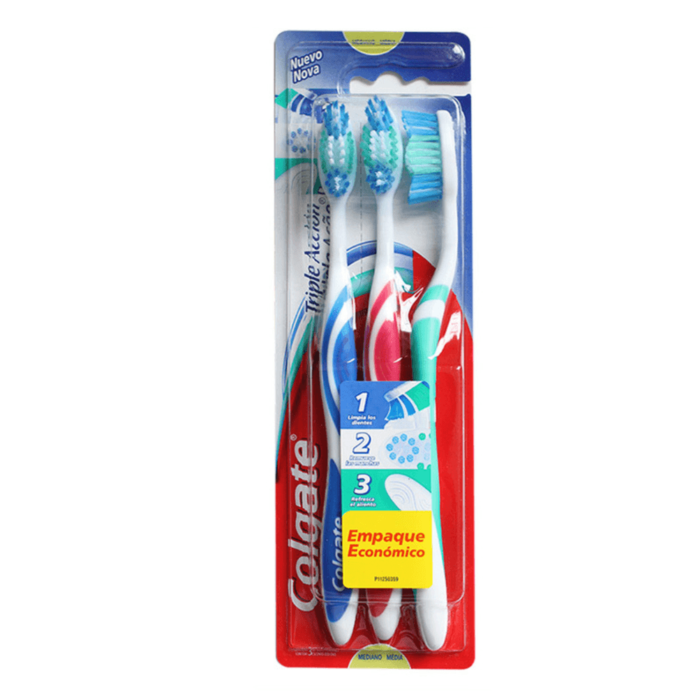 Cepillo Dental Colgate Triple Acc 3x2un - Alberdisa