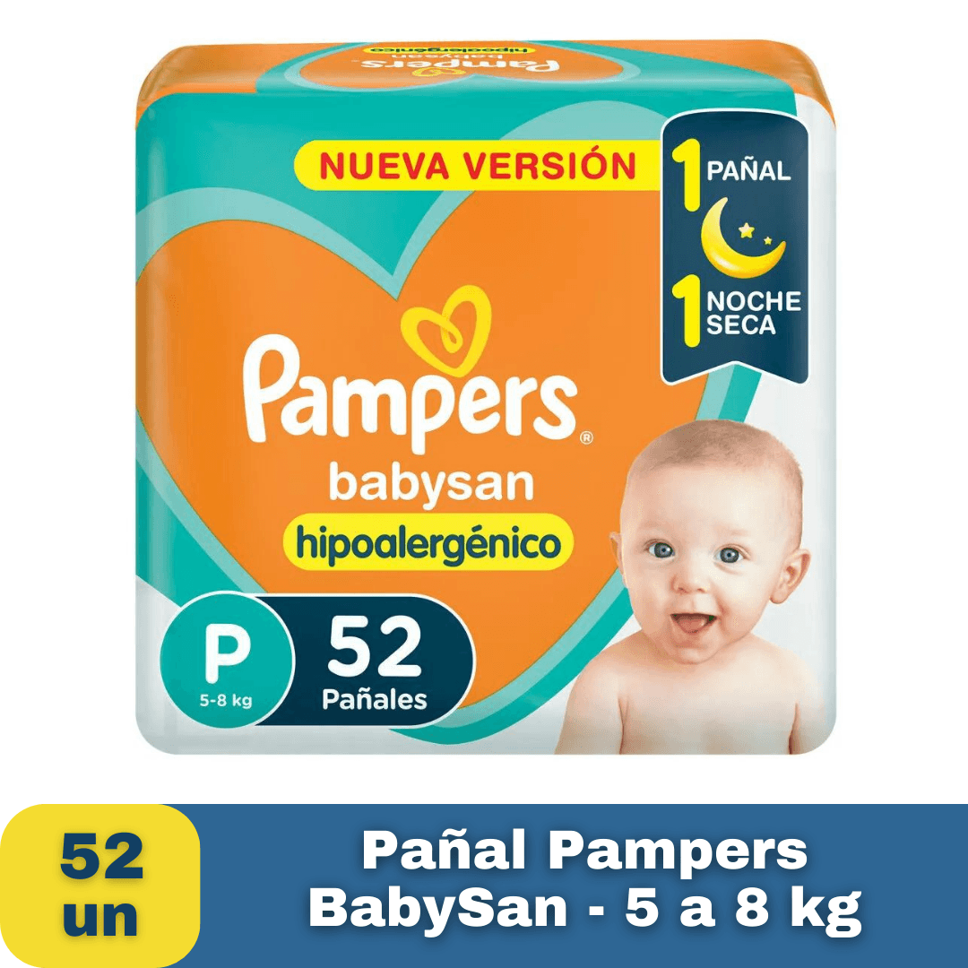 Pañal Pampers BabySan P 52