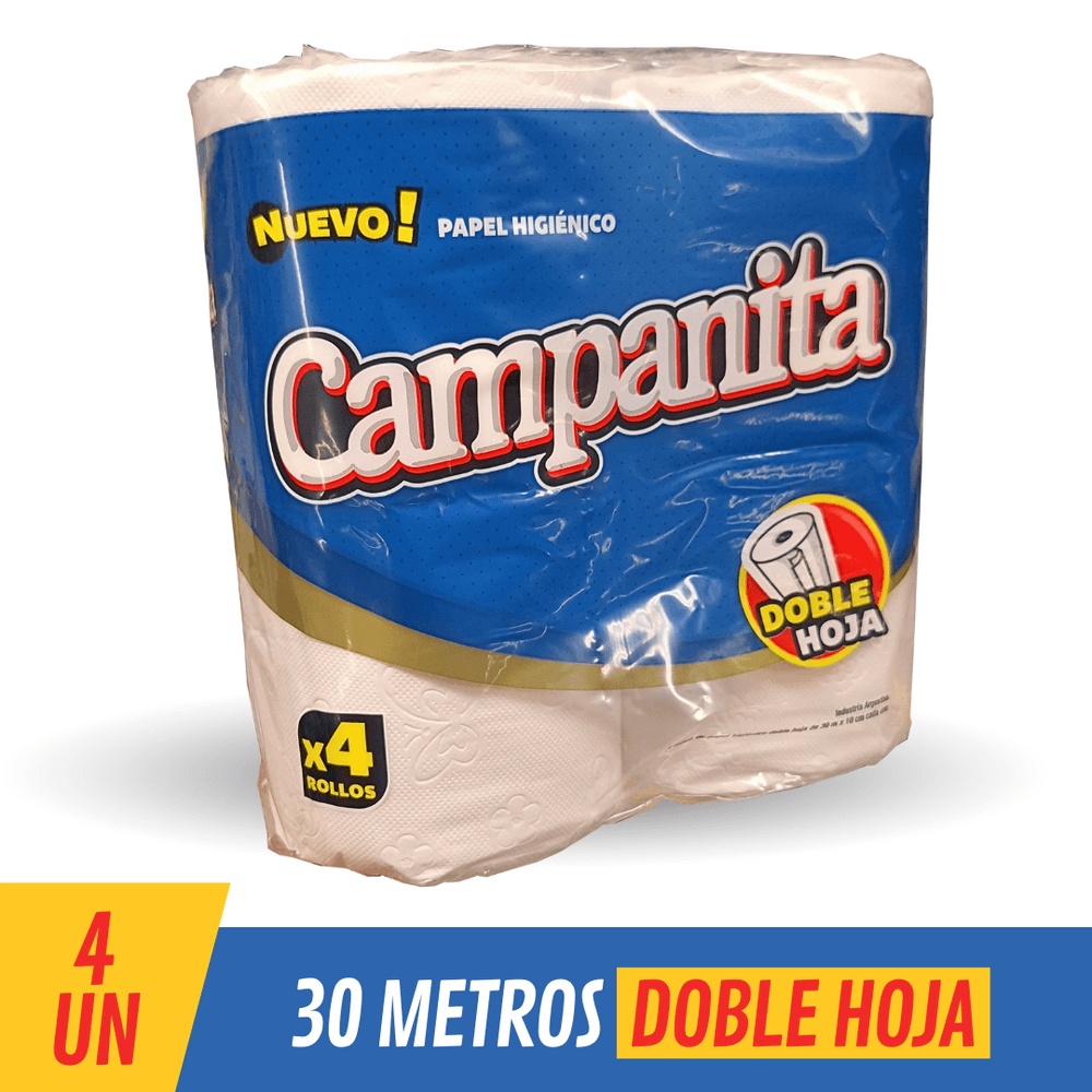 Papel Higienico Doble Hoja Higienol Plus x 4 Un