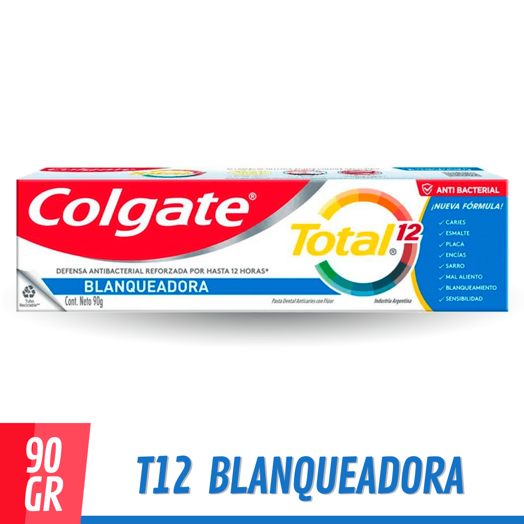 Crema Dental Colgate T12 Blanqueadora 90gr