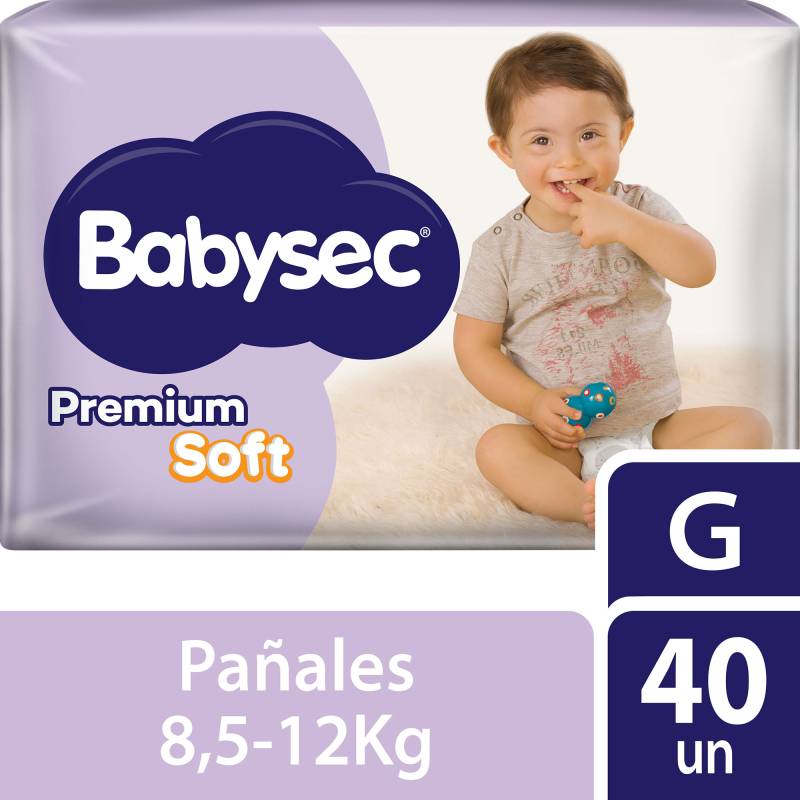 Pañal Babysec Hiper Premium Soft G 40n