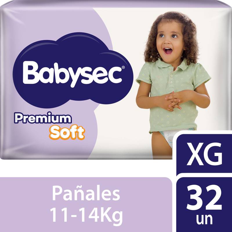 Pañal Babysec Hiper Premium Soft XG 32un