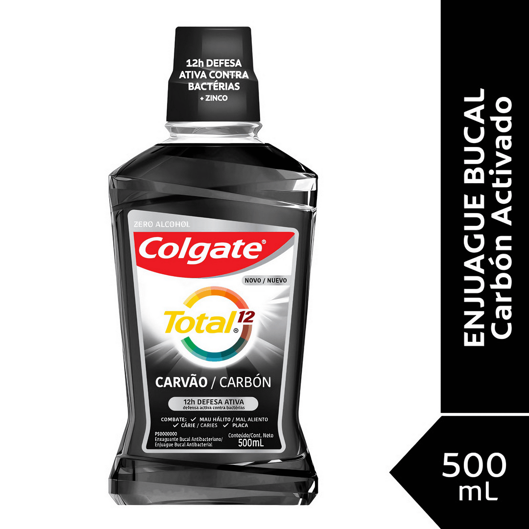 Enjuague Bucal Colgate T12 Carbon 500Ml