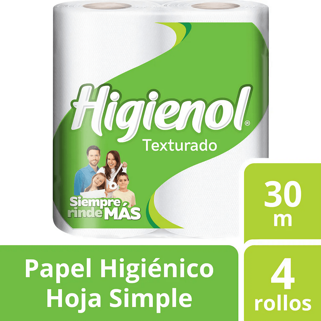 Papel Higienico Higienol Textura 4Ux30Mt