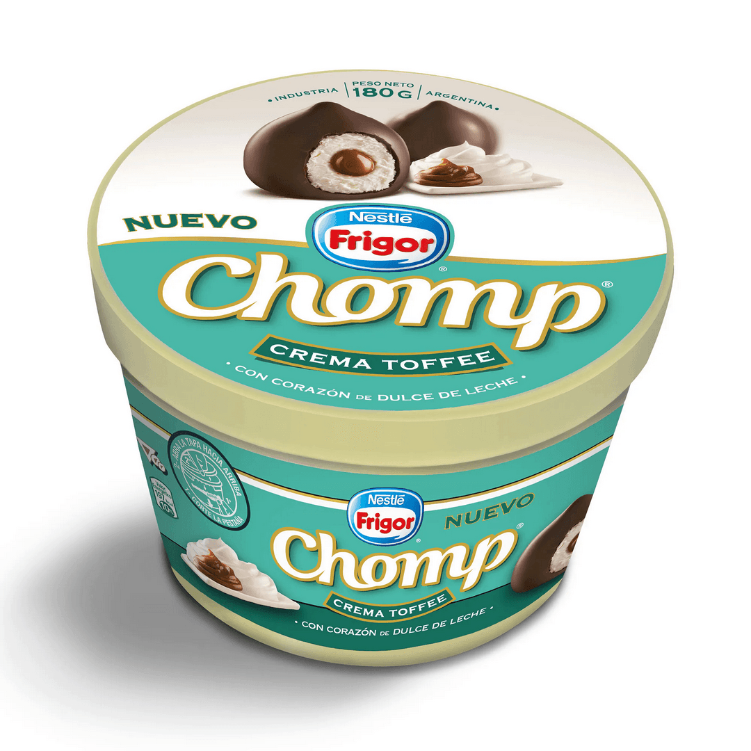 Bombon Helado Chomp Toffee Con Dulce de Leche 180Gr