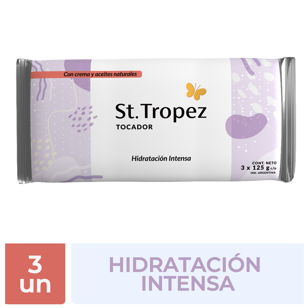 Jabon St.Tropez Hidratacion Intensa 3x125