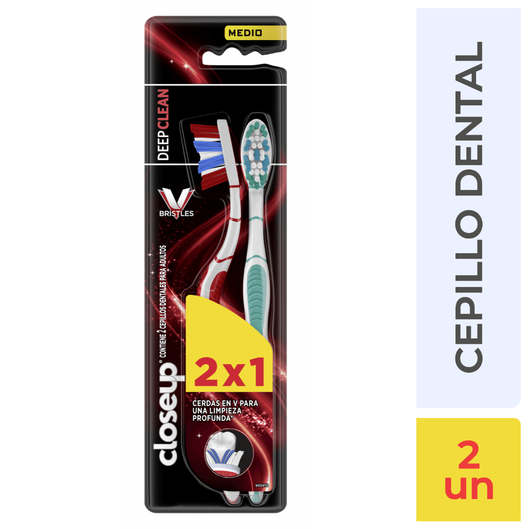 Cepillo Dental Close UP Clean Medio 2un