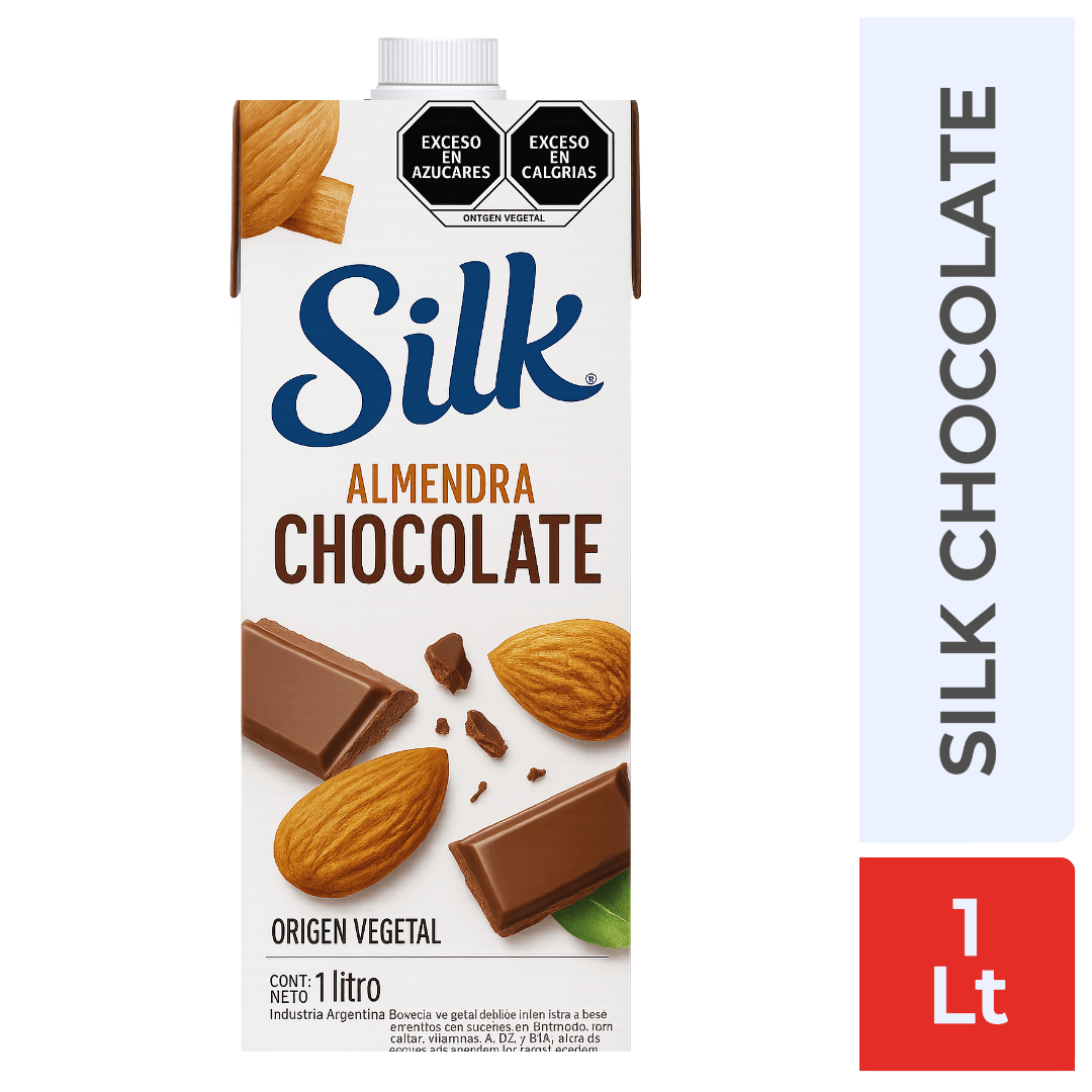 Bebida A Base De Almendras Sabor Chocolate Endulzada Silk 1Lt