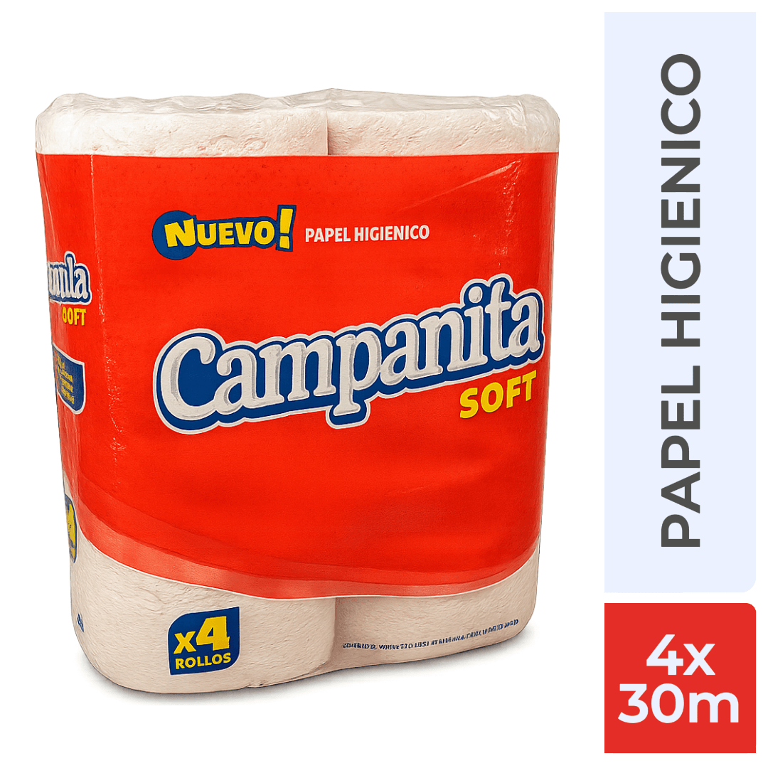 Papel Higienico Campanita Soft Bc 4x30mt