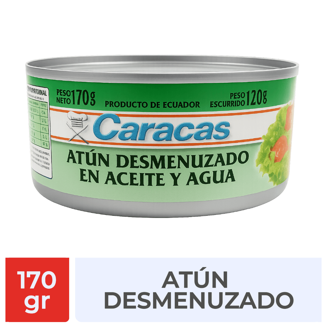 Atun Caracas Desm. Aceite y Agua x170gr