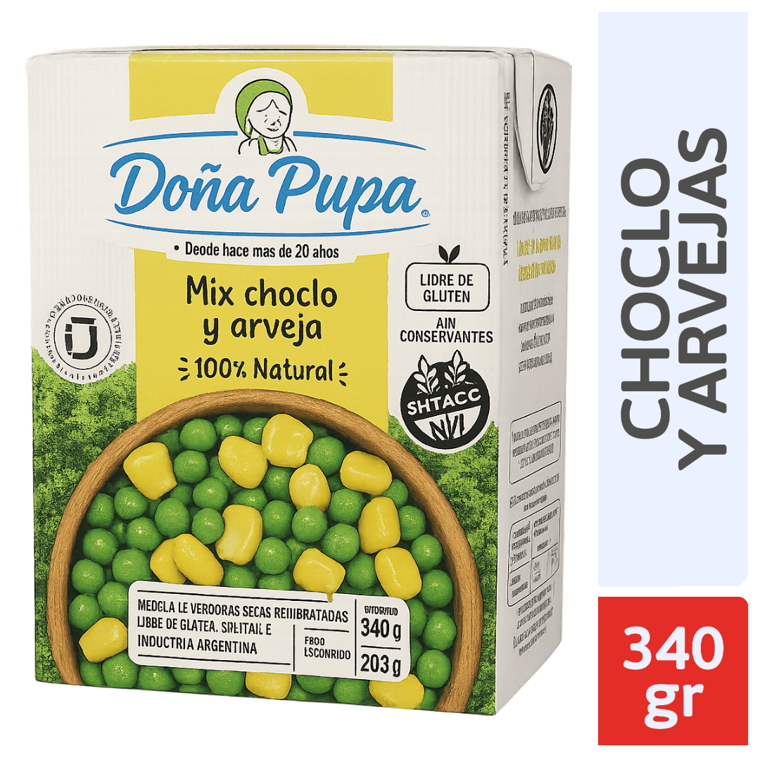 Mix Choclo y Arvejas Doña Pupa TR 340gr