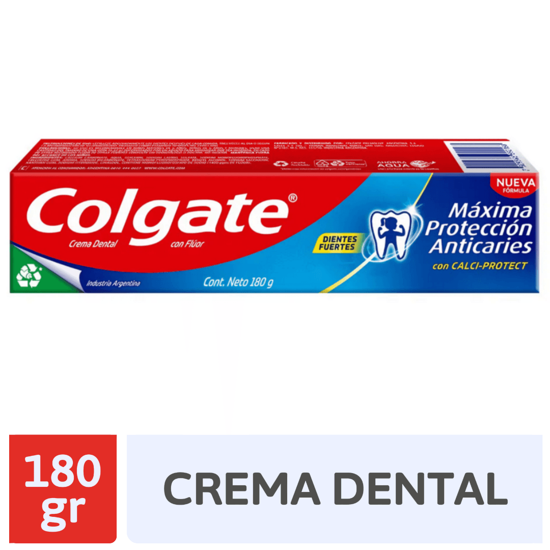 Crema Dental Colgate Protección Anticaries 180gr