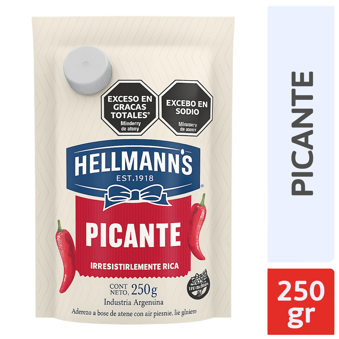 Aderezo Hellmanns Picante DP 250gr