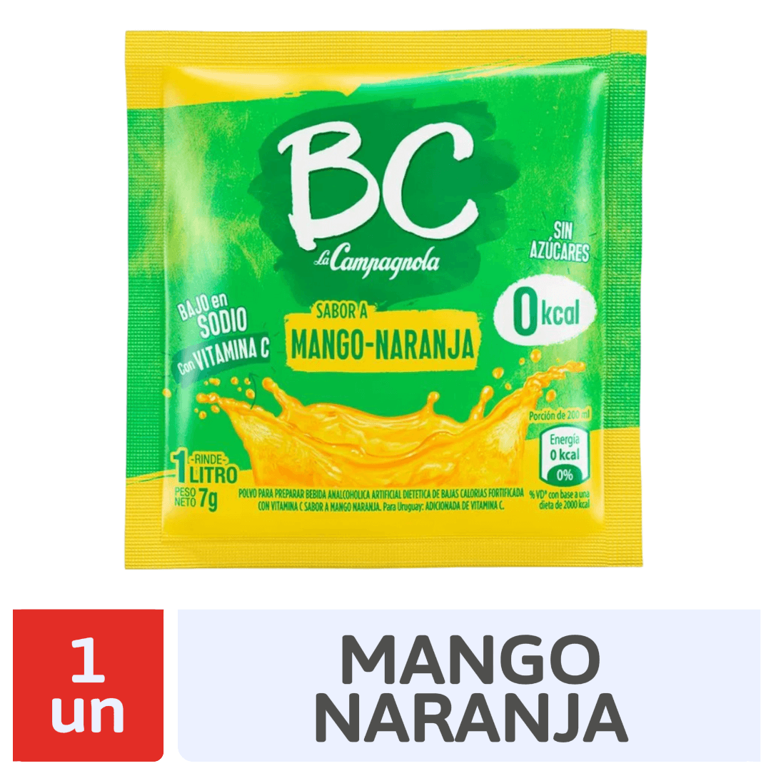 Jugo Bc Mango Naranja Sobre 7Gr
