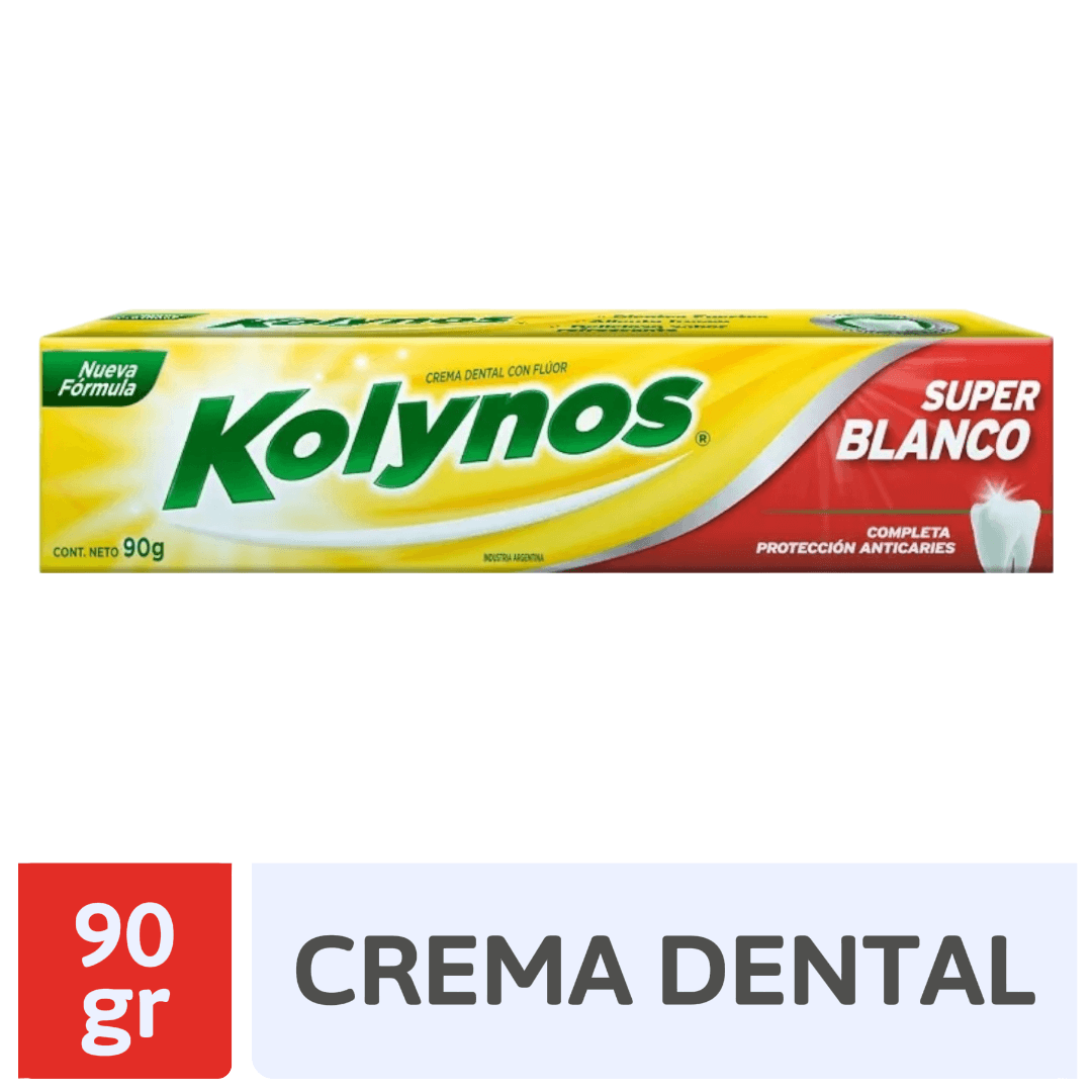 Crema Dental Kolynos Super Blanco 90Gr