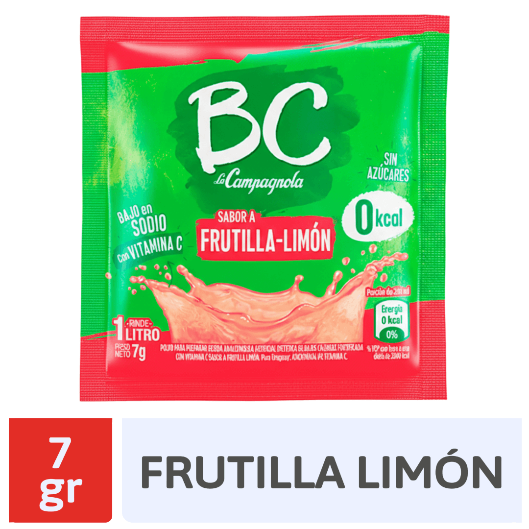 Jugo BC Frutilla Limon Sobre 7gr