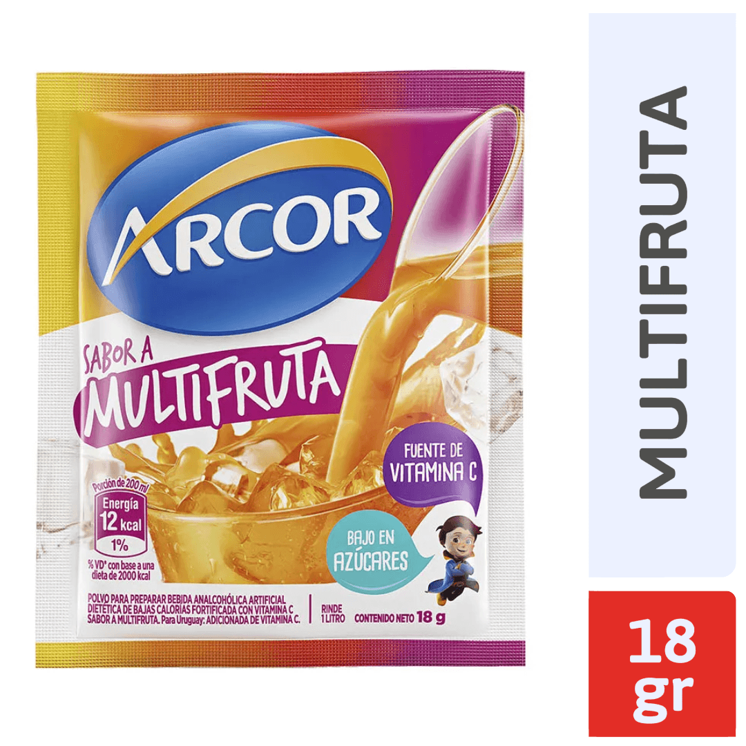 Jugo Arcor Multifruta Sobre 18 Gr