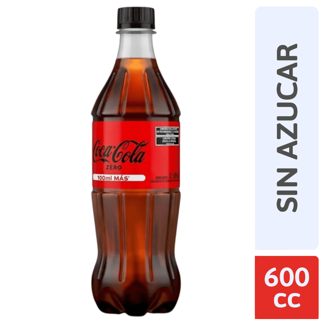 Gaseosa Coca Cola Zero 600ml