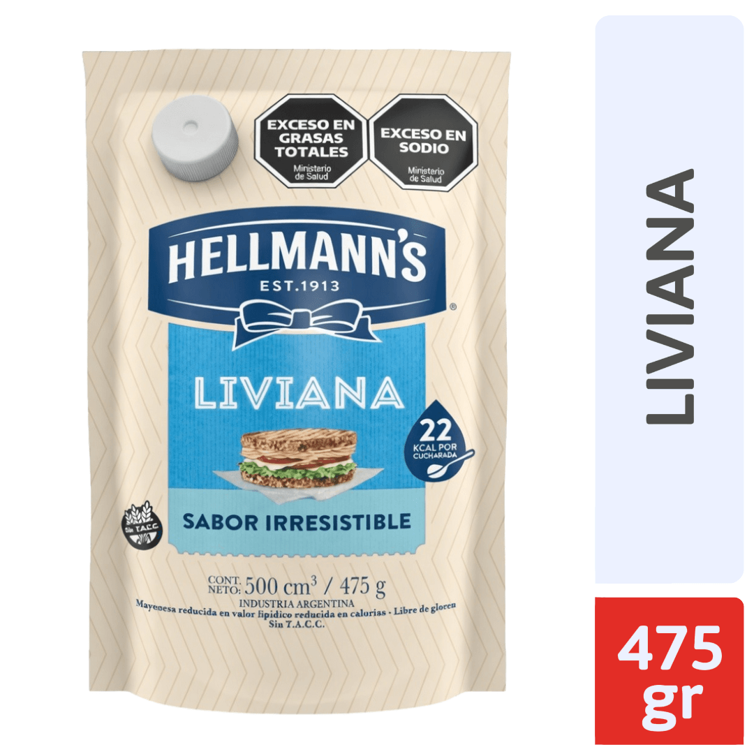 Mayonesa Hellmann's Light 475 g Doypack