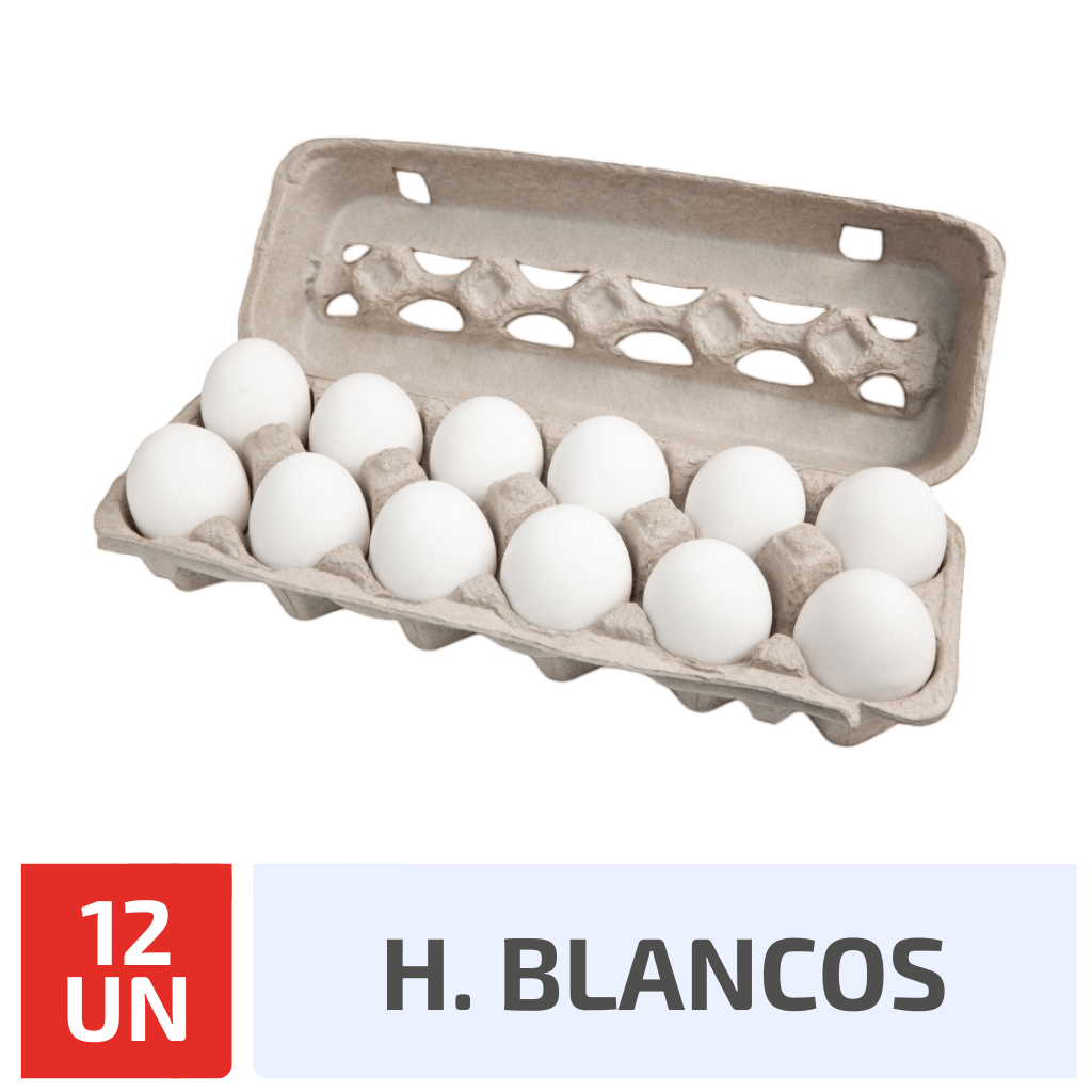 Huevo Blancos x 12 Un